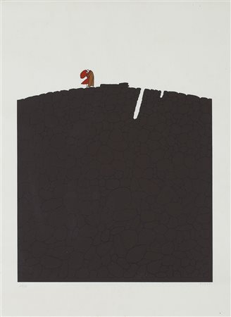 JEAN-MICHEL FOLON (1934-2005) Le lit, 1969 Serigrafia cm 63x48 Firma e...