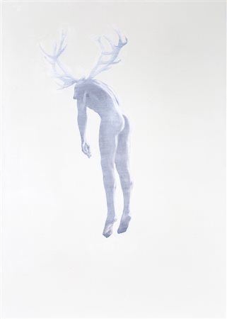 LUCA BIDOLI (1967) Everyone will be eaten, 2009 Olio su tela cm 70x50 Firma,...