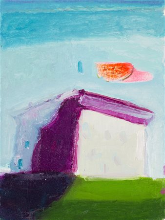 GUIDO PECCI (1975) Senza Titolo, 2012 Olio su tavola cm 28x22 Firma e...