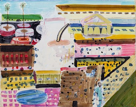 KRUNO JASPRICA Senza Titolo, 2006 Tecnica mista su tela cm 24x30 Firma e...