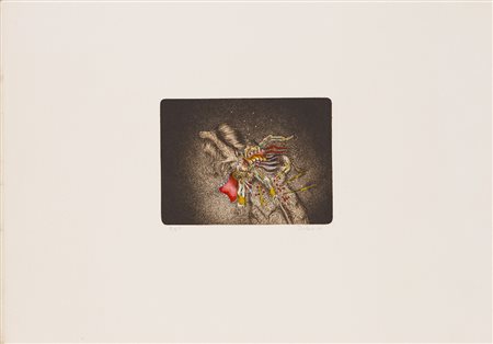 BENITO TROLESE (1937) Senza Titolo, 1977 Acquaforte Foglio cm 34,5x50 Lastra...