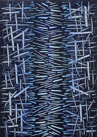 ANTONIO BACCARIN (1954) Senza Nome, 1995 Acrilico su tela cm 70x50x4,5 Firma,...