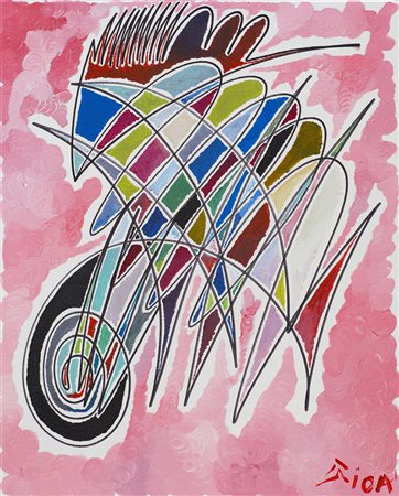 GIOA Senza Titolo, 2017 Acrilici su tela cm 50x40 Firma al fronte Firma e...