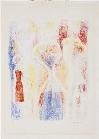 ELIANO FANTUZZI (1909-1987) Senza Titolo Litografia cm 70x48 Firma e...