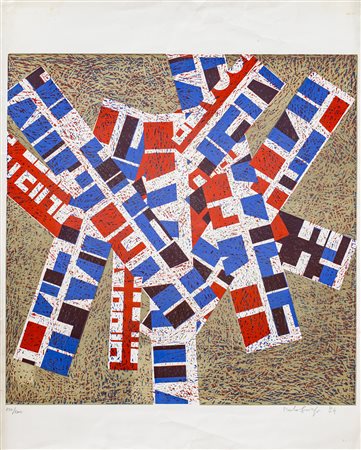 PAOLO SCIRPA (1934) Senza Titolo, 1974 Serigrafia cm 64x51 Firma, datazione e...