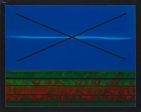 FRANCO ANGELI (1935-1988) Senza Titolo, '80 Smalti e olio su tela cm...