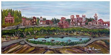 PIERINO PICCHI 1918 - 2005 Senza titolo Olio su tela 20 x 40. Firma + scritta...