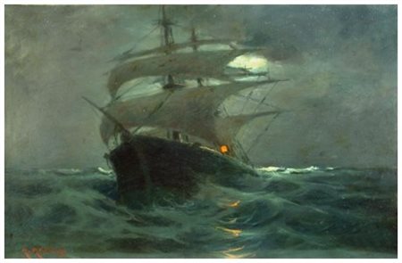 RENUCCIO RENUCCI 1880 - 1947 Senza titolo Olio su tavola 39,5 x 59,5. Firma...