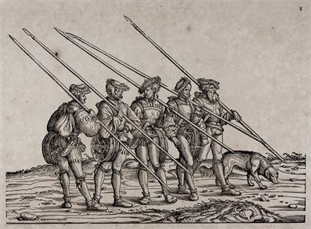 Hans Burgkmair,&nbsp;Lotto di due tavole da Triumph Des Kaiser Maximilian...