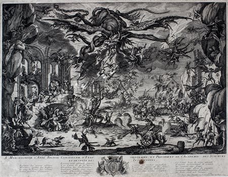 Jacques Callot&nbsp;[da],&nbsp;Le tentazioni di Sant'Antonio.Acquaforte. mm...