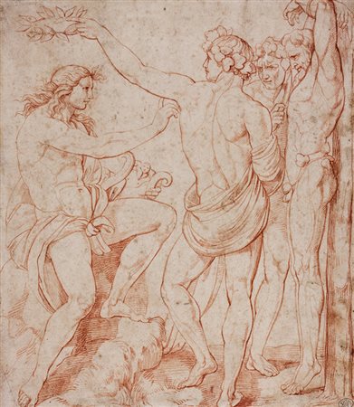 Anonimo della fine del XVIII secolo ed inizi del XIX,&nbsp;Apollo ordina...