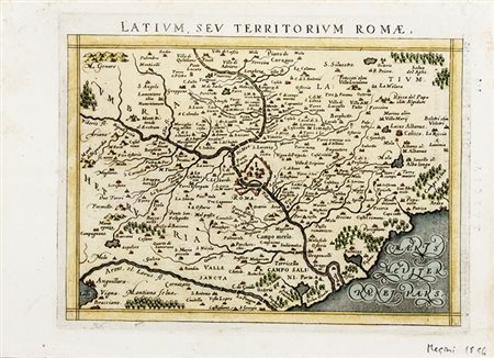 Giovanni Antonio Magini,&nbsp;Lotto composto di 3 carte. Latium, seu...