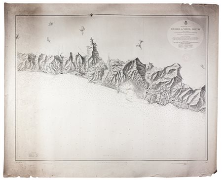 Giovan Battista Magnaghi,&nbsp;Riviera da Nervi a Voltri rilievi eseguiti...