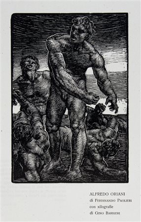 Gino Barbieri,&nbsp;Lotto di 3 xilografie.1912-1914.1) Illustrazione per...