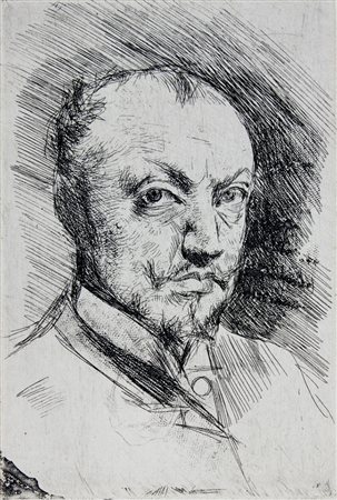 Giovanni Boldini,&nbsp;Autoritratto.1890Acquaforte e rotella con riprese di...