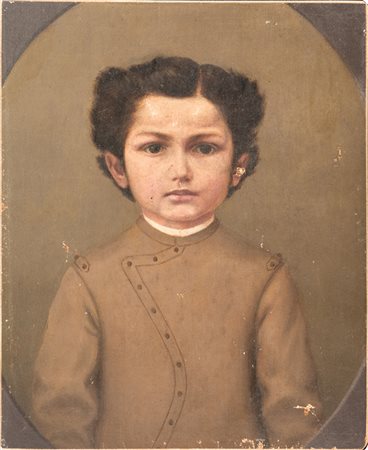 Anonimo toscano del XIX secolo,&nbsp;Ritratto di bambina.Metà del XIX...