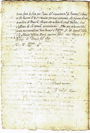 Tolomei Claudio,&nbsp;3 lettere (2 autografe, 1 con sola firma...