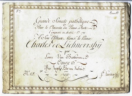 Beethoven Ludwig van,&nbsp;Grande Sonate pathétique / pour le Clavecin ou...