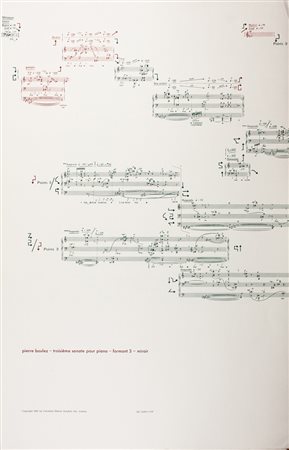 Boulez Pierre,&nbsp;Troisième sonate pour piano - Formant 3 - MiroirWien,...