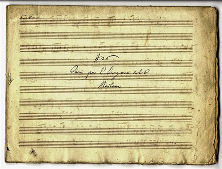Martini Giovanni Battista,&nbsp;N. 26 / Pieni per l'Organo del P. /...