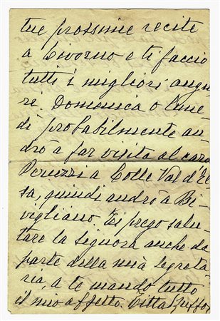 Ruffo Titta,&nbsp;4 lettere autografe firmate e 1 biglietto inviate al...