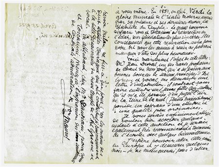 Toscanini Arturo,&nbsp;Locandina di concerto.Datata 3 giugno 1905.Locandina...