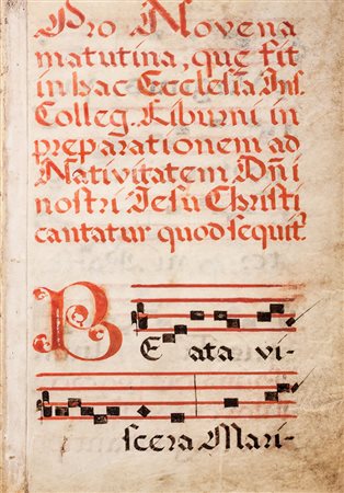 Pro novena matutina quae sit in hoc Ecclesiae...Non datato ma XVI...