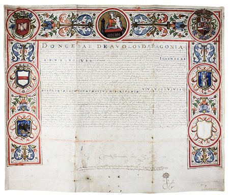 Diploma di laurea in diritto Canonico e Civile.Datato 'die octavo mensis...