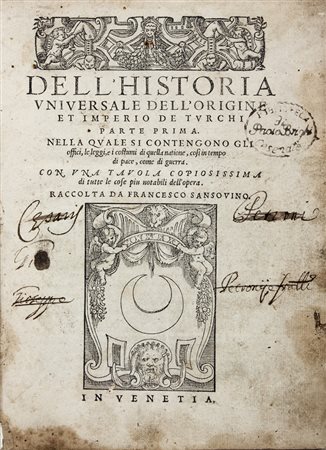 Sansovino Francesco,&nbsp;Dell'Historia universale dell'origine et imperio de...