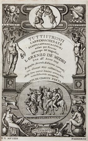 Tutti i trionfi, carri, mascherate o canti carnescialeschi andati per Firenze...