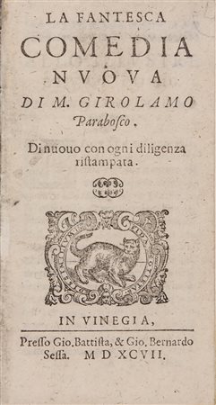 Parabosco Girolamo,&nbsp;La Fantesca comedia nuova [...]. Di nuovo con ogni...