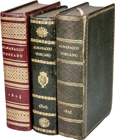 Almanacco toscano.Firenze: per Gaetano Cambiagi, 1793-1830.21 annate...
