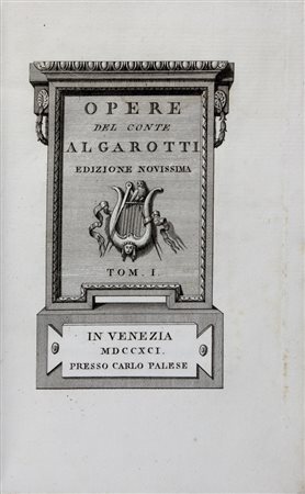 Algarotti Francesco,&nbsp;Opere. Edizione novissima. Tom. I (-XVII).In...