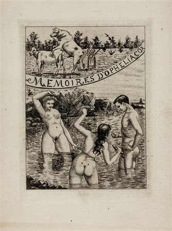 Memoires d'Ophelia Cox.S. n. t. (fine XIX secolo).Suite di 6 tavole incise in...