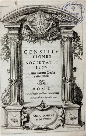 Ignacio de Loyola,&nbsp;Constitutiones societatis Iesu cum earum...