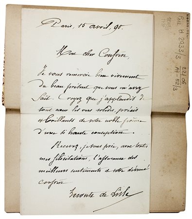 Leconte de Lisle Charles Marie [pseud. di Lecomte Charles...