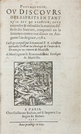 Michaelis Sébastien,&nbsp;Pneumalogie, ou Discours des esprits en tant qu'il...