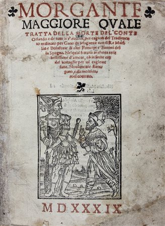 Pulci Luigi,&nbsp;Morgante maggiore quale tratta della morte del conte...