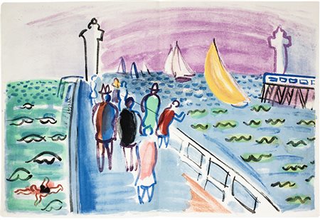 Saint-Pierre Michel de, Dufy Raoul,&nbsp;Les côtes normandes. Paris, 1961 (Al...