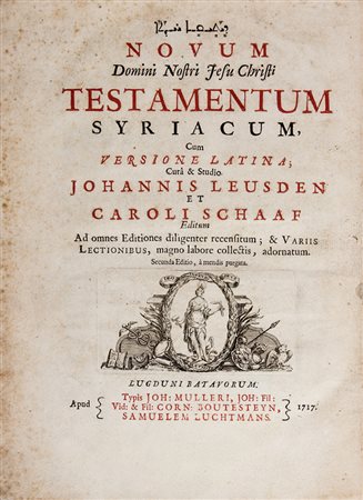 Schaaf Carolus,&nbsp;Novum Domini Nostri Jesu Christi Testamentum syriacum,...