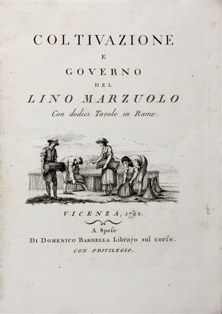 Trecchi Giovanni Battista,&nbsp;Coltivazione e governo del lino...