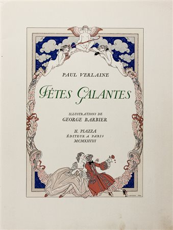 Verlaine Paul,&nbsp;Fêtes Galantes. Illustrations de George Barbier.Paris: H....
