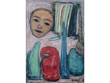 Attilio Rossi (1909–1994) Senza titolo 70x50 cm Olio su tela