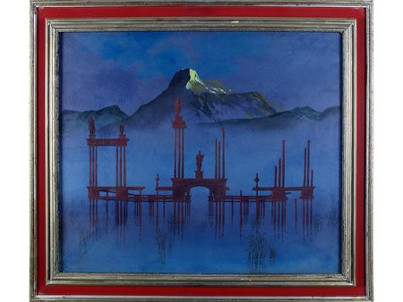 Gaston Bogaert (1918-2008) Ajoncs 70x60 cm Olio su faesite