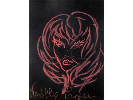 Novella Parigini (1921–1993) Figura femminile 50x60 cm Pastello su carta