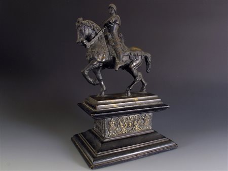 Dopo Andrea del Verrochio Bartolomeo Colleoni a cavallo Altezza 27 cm x 28...