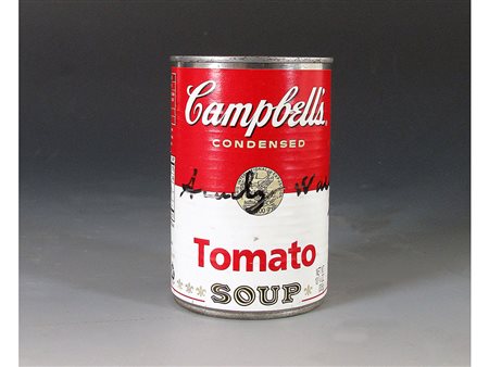 Andy Warhol (1928–1987) Signed Campbell's Soup Can 12x6,7 cm