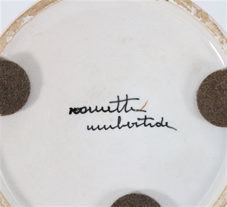 ROMETTI Brocca in ceramica Rometti Umbertide, anni 50. . . Cm 15,00 x