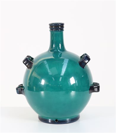 GALVANI ANDREA Vaso a fiasco in ceramica anni 50 . -. Cm 24,50 x 28,00 x...