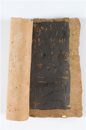 PIANEZZOLA POMPEO (n. 1925) Scultura papiro in gress, anni 60. -. Cm 30,00 x...